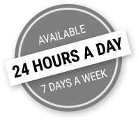 Available 24 hours a day, 7 days a week